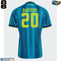 Moški Nogometni dresi Kolumbija Juan Fernando Quintero #20 Gostujoči SP 2026 Kratek Rokav